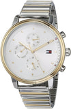  Shop Authentic Tommy Hilfiger Blake Silver Dial Two Tone Steel Strap Watch for Women - 1781908 - Luxxuri