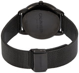  Shop Authentic Calvin Klein Minimal Black Dial Black Mesh Bracelet Watch for Men - K3M214X1 - Luxxuri