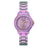  Shop Authentic Guess Crown Jewel Diamonds Purple Dial Purple Steel Strap Watch for Women - GW0410L4 - Luxxuri