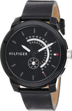  Shop Authentic Tommy Hilfiger Denim Quartz Black Dial Black Leather Strap Watch for Men - 1791479 - Luxxuri