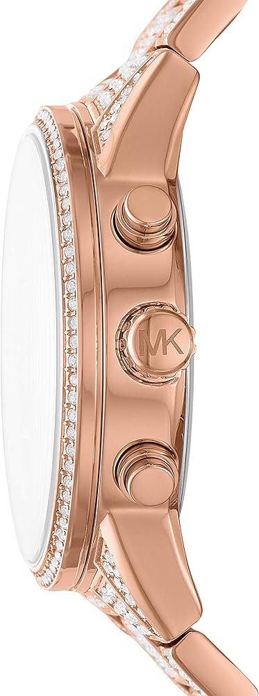  Shop Authentic Michael Kors Ritz Three-Hand Glitz Rose Gold Dial Rose Gold Steel Strap Watch for Women - MK6748 - Luxxuri