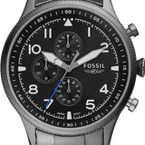  Shop Authentic Fossil Retro Pilot Chronograph Black Dial Grey Steel Strap Watch for Men - FS5834 - Luxxuri