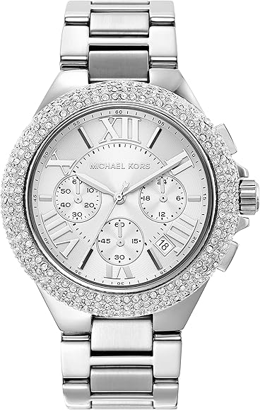  Shop Authentic Michael Kors Camille Crystals Quartz Silver Dial Silver Steel Strap Watch for Women - MK6993 - Luxxuri