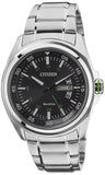  Shop Authentic Citizen Eco Drive Urban Black Dial Silver Stainless Steel Watch For Men - AW0020-59EB - Luxxuri
