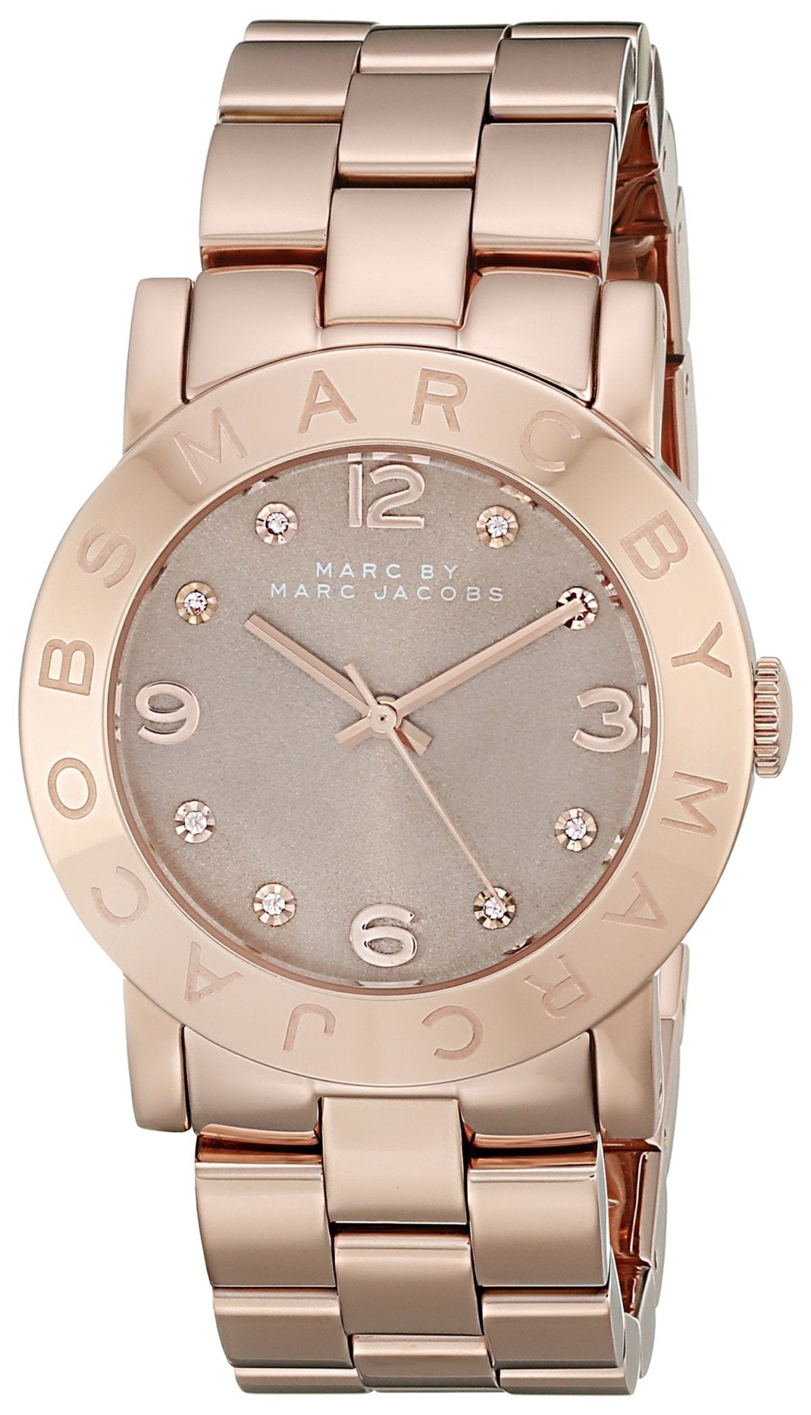  Shop Authentic Marc Jacobs Amy Glitz Brown Dial Rose Gold Steel Strap Watch for Women - MBM3221 - Luxxuri