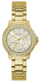  Shop Authentic Guess Crown Jewel Diamonds White Dial Gold Steel Strap Watch for Women - GW0410L2 - Luxxuri
