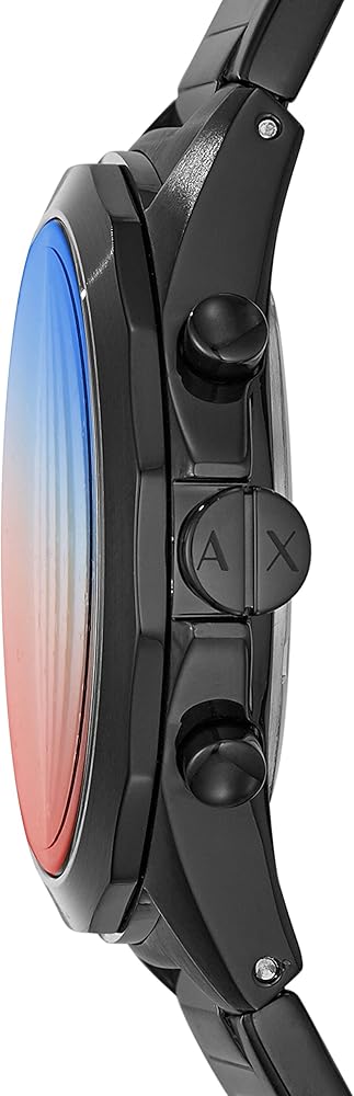  Shop Authentic Armani Exchange Drexler Chronograph Black Dial Black Steel Strap Watch For Men - AX2615 - Luxxuri