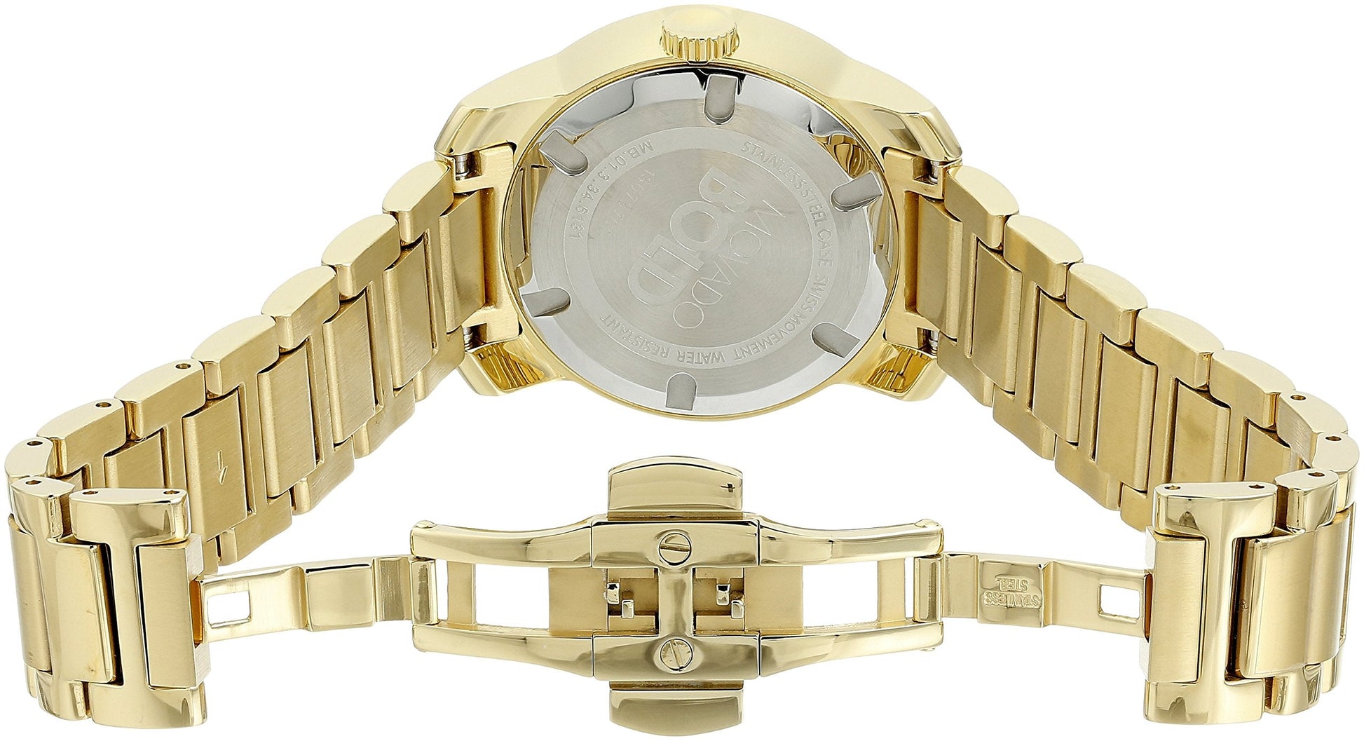  Shop Authentic Movado Bold Gold Dial Gold Steel Strap Watch for Women - 3600323 - Luxxuri