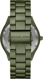  Shop Authentic Michael Kors Slim Runway Green Dial Green Steel Strap Watch for Women - MK4526 - Luxxuri