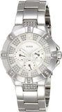  Shop Authentic Guess Vista Diamonds Silver Dial Silver Steel Strap Watch for Women - W12080L1 - Luxxuri
