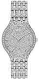Bulova Crystal Collection Silver Dial Silver Steel Strap Watch for Women - 96L243