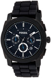  Shop Authentic Fossil Machine Chronograph Black Dial Black Silicone Strap Watch for Men - FS4487 - Luxxuri