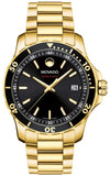  Shop Authentic Movado Series 800 Black Dial Gold Steel Strap Watch For Men - 2600145 - Luxxuri