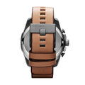  Shop Authentic Diesel Mega Chief White Dial Brown Leather Strap Watch For Men - DZ4280 - Luxxuri