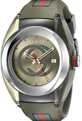 Shop Authentic Gucci Sync XXL Quartz Brown Dial Brown Leather Strap Watch For Men - YA137106 - Luxxuri