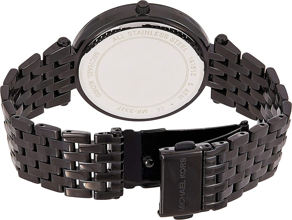 Michael Kors Darci Black Dial Black Steel Strap Watch for Women - MK3322