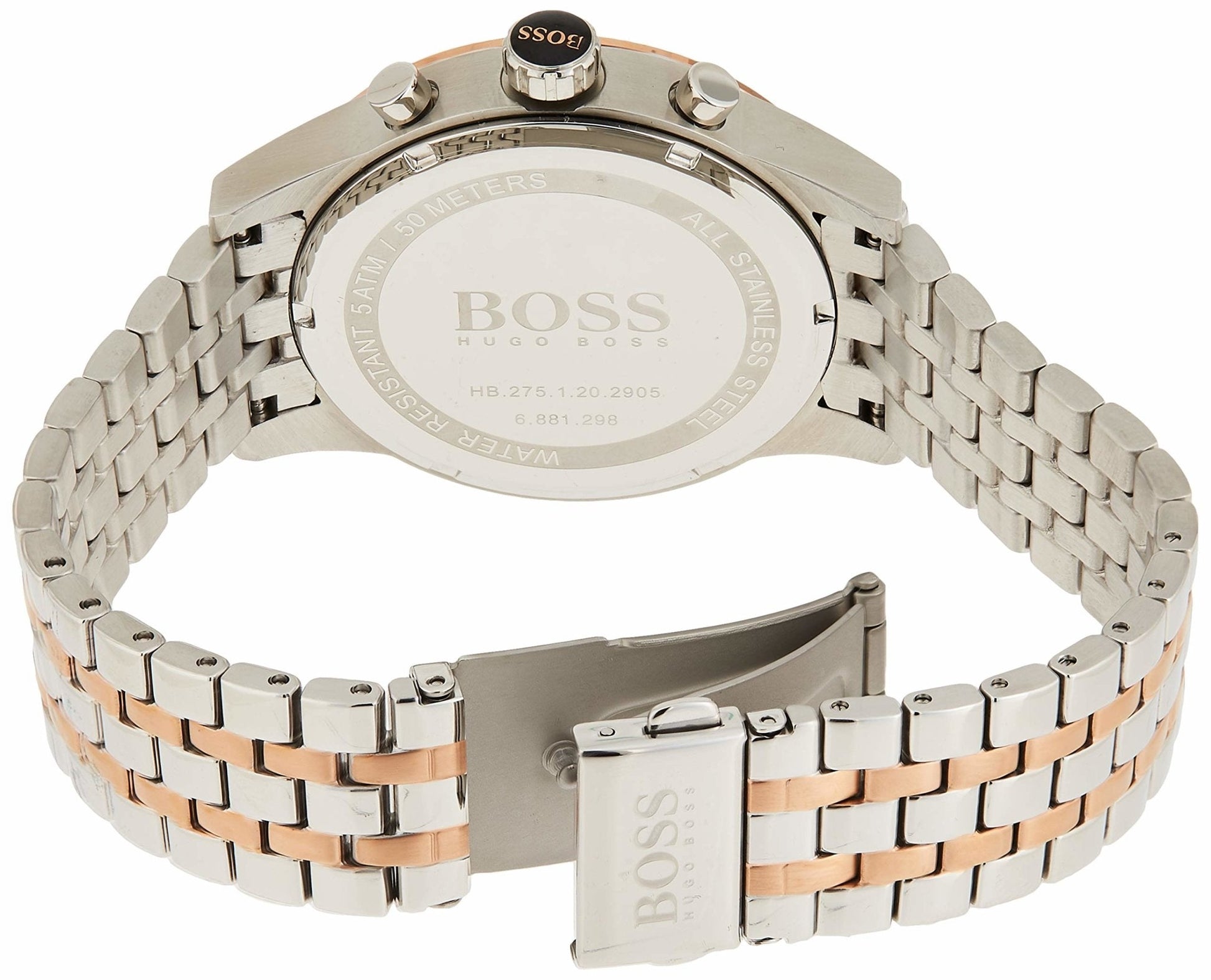  Shop Authentic Hugo Boss Jet Silver Dial Two Tone Steel Strap Watch for Men - 1513385 - Luxxuri