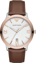 Shop Authentic Emporio Armani Giovanni Quartz White Dial Brown Leather Strap Watch For Men - AR11211 - Luxxuri