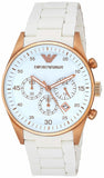  Shop Authentic Emporio Armani Sportivo White Dial White Rubber Strap Watch For Men - AR5919 - Luxxuri