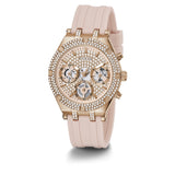  Shop Authentic Guess Heiress Diamonds Rose Gold Dial Pink Rubber Strap Watch for Women - GW0407L3 - Luxxuri