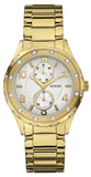  Shop Authentic Guess Siren Diamonds Silver Dial Gold Steel Strap Watch for Women - W0442L2 - Luxxuri