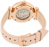  Shop Authentic Emporio Armani Meccanico Silver Skeleton Dial Beige Leather Strap Watch For Women - AR60001 - Luxxuri