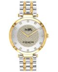 Coach Park Silver Dial Rose Gold Steel Strap Watch for Women - 14503735