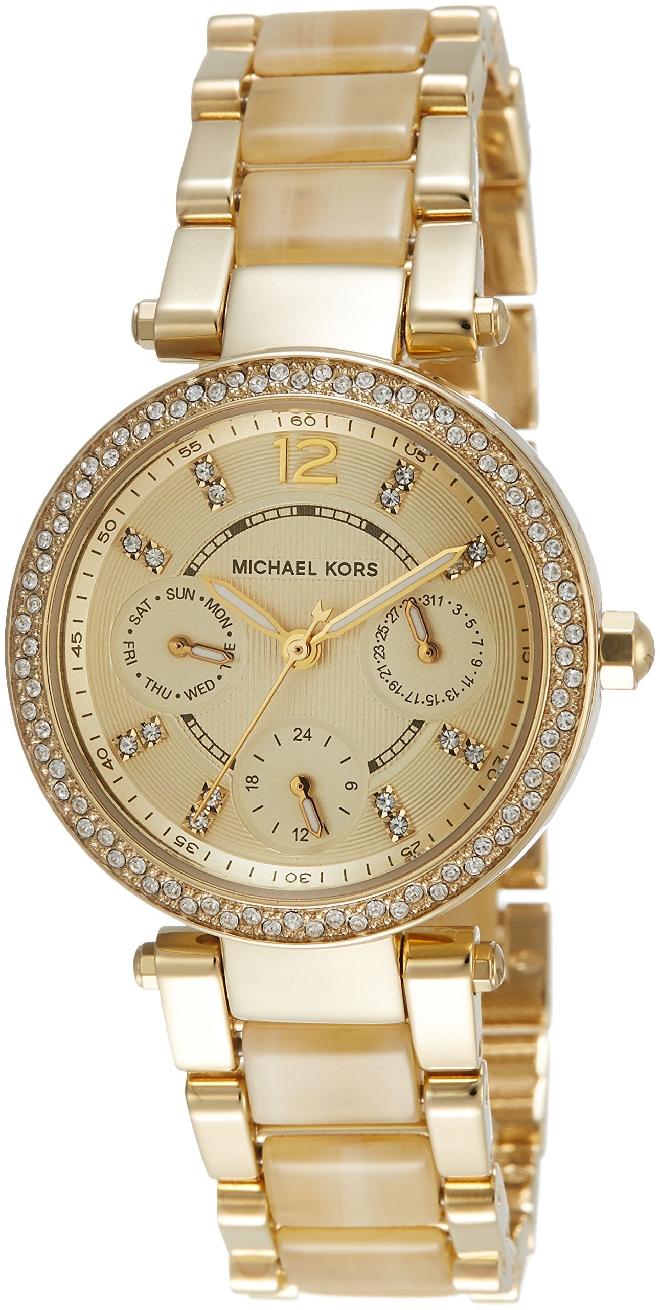  Shop Authentic Michael Kors Parker Gold DIal Gold Steel Strap Watch for Women - MK5842 - Luxxuri