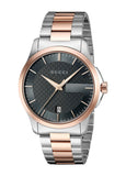  Shop Authentic Gucci G Timeless Grey Dial Two Tone Steel Strap Watch For Men - YA126446 - Luxxuri