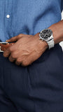  Shop Authentic Emporio Armani Giovanni Chronograph Black Dial Silver Steel Strap Watch For Men - AR11208 - Luxxuri