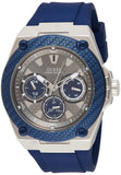  Shop Authentic Guess Legacy Grey Dial Blue Silicone Strap Watch For Men - W1049G1 - Luxxuri