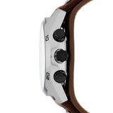  Shop Authentic Fossil Coachman Chronograph White Dial Brown Leather Strap Watch for Men - CH2890 - Luxxuri
