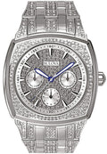  Shop Authentic Bulova Crystal Collection Phantom Silver Dial Silver Steel Strap Watch for Men - 96C002 - Luxxuri