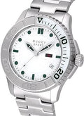  Shop Authentic Gucci G Timeless Silver Dial Silver Steel Strap Watch For Men - YA126232 - Luxxuri
