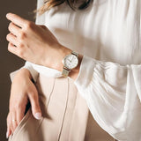  Shop Authentic Daniel Wellington Classic Petite Evergold White Dial Gold Mesh Bracelet Watch For Women - DW00100350 - Luxxuri