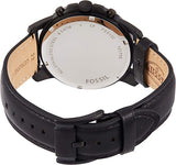  Shop Authentic Fossil Grant Chronograph Black Dial Black Leather Strap Watch for Men - FS5132 - Luxxuri