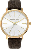  Shop Authentic Michael Kors Pyper Quartz Silver Dial Brown Leather Strap Watch For Women - MK2857 - Luxxuri