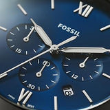  Shop Authentic Fossil Neutra Chronograph Blue Dial Silver Steel Strap Watch for Men - FS5792 - Luxxuri