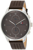  Shop Authentic Tommy Hilfiger Chase Quartz Brown Dial Brown Leather Strap Watch for Men - 1791579 - Luxxuri