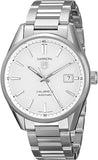 Shop Authentic Tag Heuer Carrera Automatic Caliber 5 White Dial Silver Steel Strap Watch for Men - WAR211B.BA0782 - Luxxuri