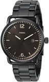  Shop Authentic Fossil The Commuter Brown Dial Black Steel Strap Watch for Men - FS5277 - Luxxuri