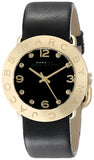  Shop Authentic Marc Jacobs Amy Black Dial Black Leather Strap Watch for Women - MBM1154 - Luxxuri