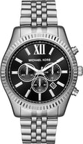  Shop Authentic Michael Kors Lexington Chronograph Black Dial Black Steel Strap Watch For Men - MK8602 - Luxxuri