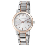  Shop Authentic Burberry The City White Dial Two Tone Steel Strap Watch for Women - BU9006 - Luxxuri