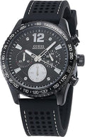  Shop Authentic Guess Fleet Chronograph Black Dial Black Rubber Strap Watch for Men - W0971G1 - Luxxuri