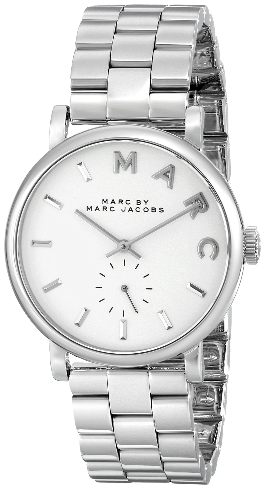  Shop Authentic Marc Jacobs Baker White Dial Silver Steel Strap Watch for Women - MBM3242 - Luxxuri