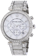  Shop Authentic Michael Kors Parker Mother of Pearl Dial Diamonds Silver Steel Strap Watch for Women - MK5572 - Luxxuri
