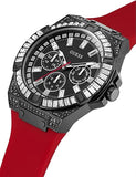  Shop Authentic Guess Mainline Multifunction Crystals Black Dial Red Silicone Strap Watch For Men - GW0208G6 - Luxxuri