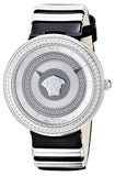  Shop Authentic Versace V Metal Icon Silver Dial Black & Silver Strap Watch for Women - VLC010014 - Luxxuri