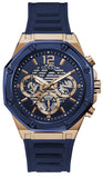  Shop Authentic Guess Momentum Chronograph Blue Dial Blue Rubber Strap Watch for Men - GW0263G2 - Luxxuri